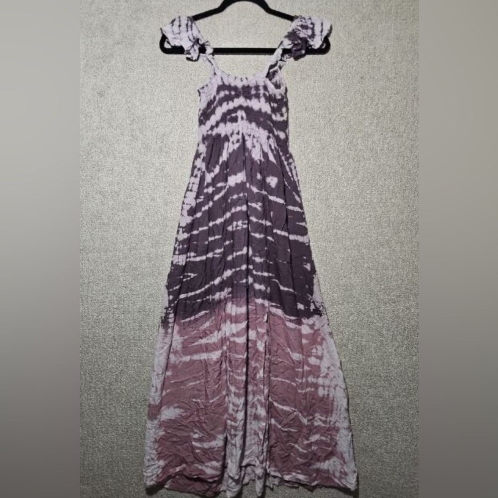 EUC Kiwi & Punch Dress Maxi Sundress Tie Dye Size Medium